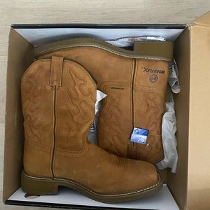 mens Double H 10” Wide Square Comp Toe